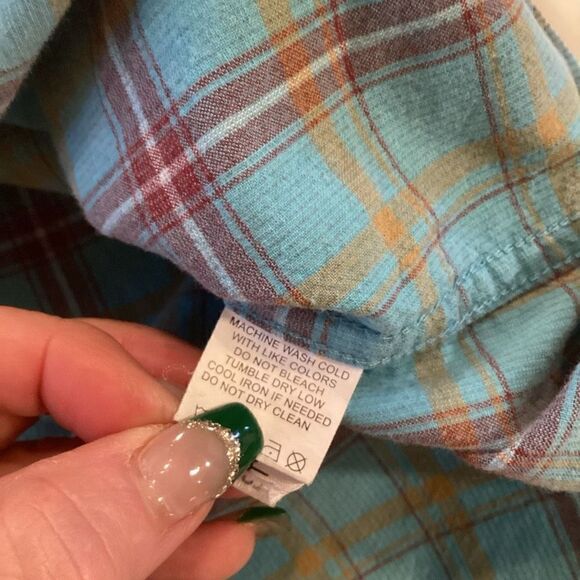 Carbon2colbalt Corduroy Button Down Shirt Sz L Long Sleeve Blue - Picture 4 of 8